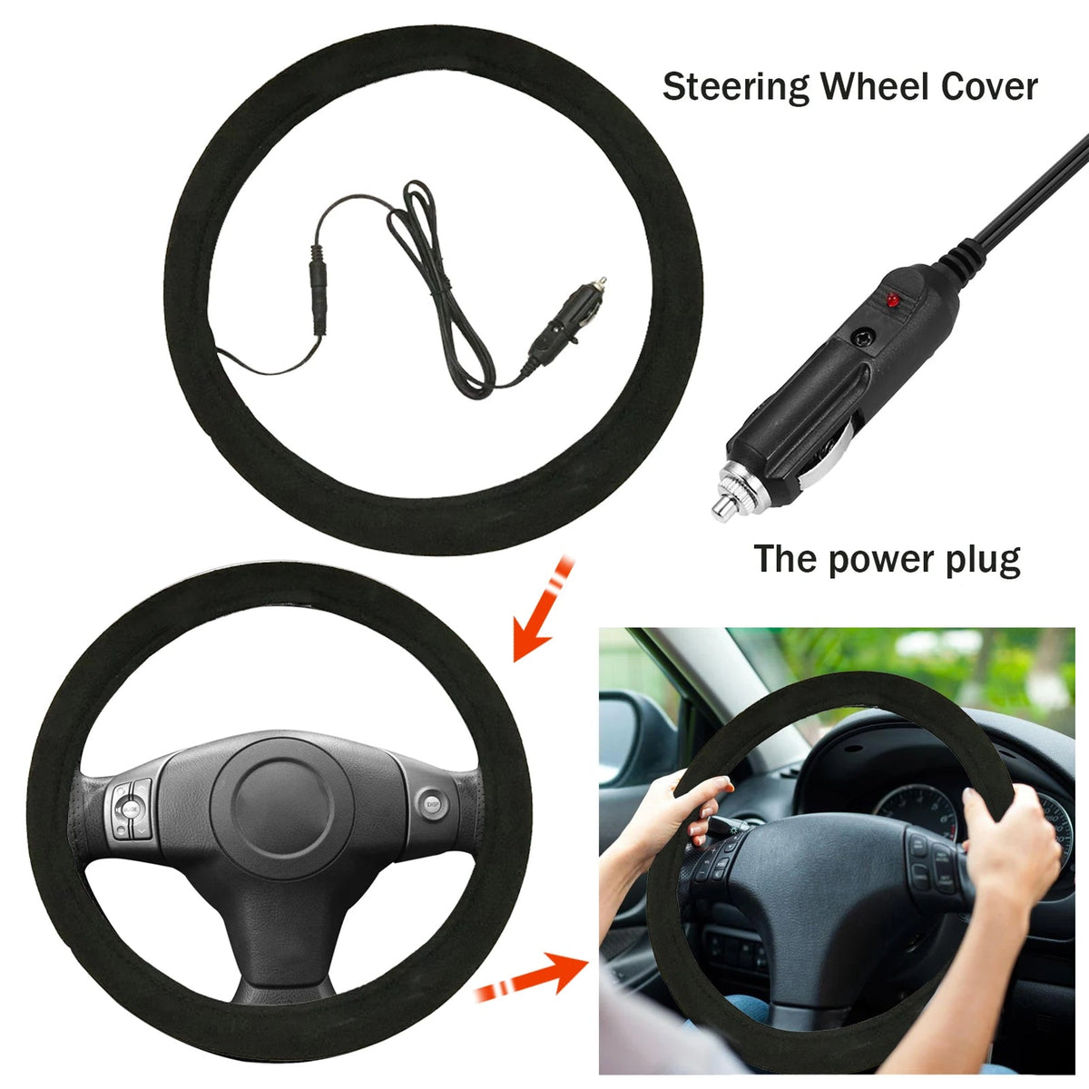 Gripoozy Heated Steering Wheel Cover | 90-Second Fast Warmth