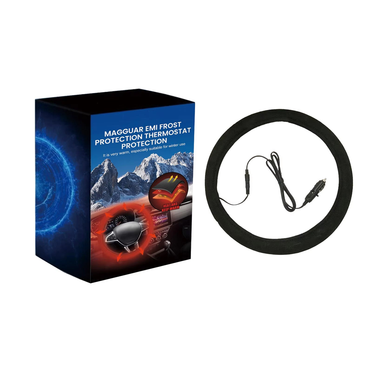 Gripoozy Heated Steering Wheel Cover | 90-Second Fast Warmth