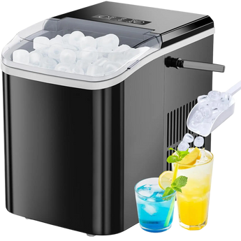 IcyFeni Countertop Ice Maker - 6 Minute Fast Ice Production