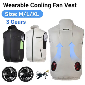 IcyZapek Multi-Speed Fan Powered Cooling Vest for Heat Relief