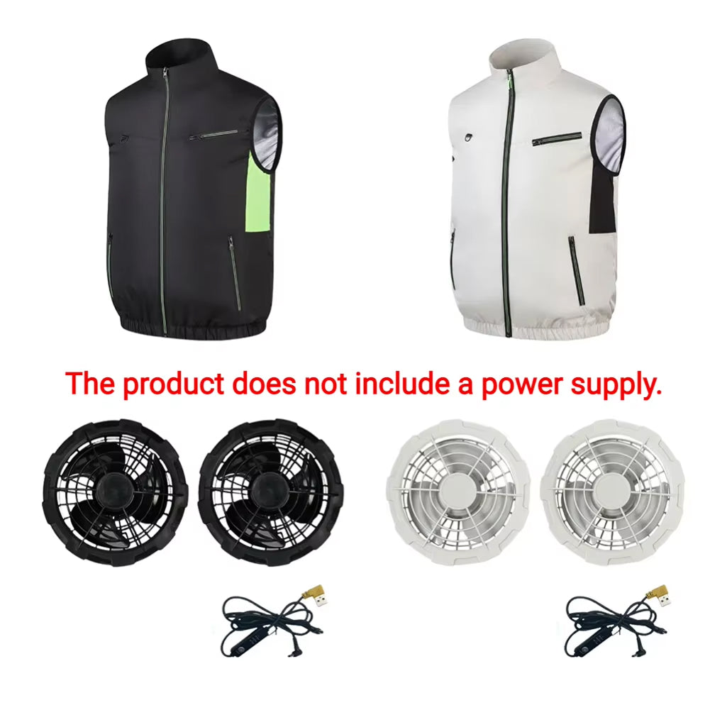 IcyZapek Multi-Speed Fan Powered Cooling Vest for Heat Relief