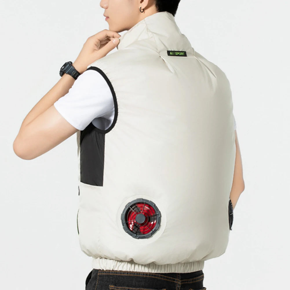 IcyZapek Multi-Speed Fan Powered Cooling Vest for Heat Relief