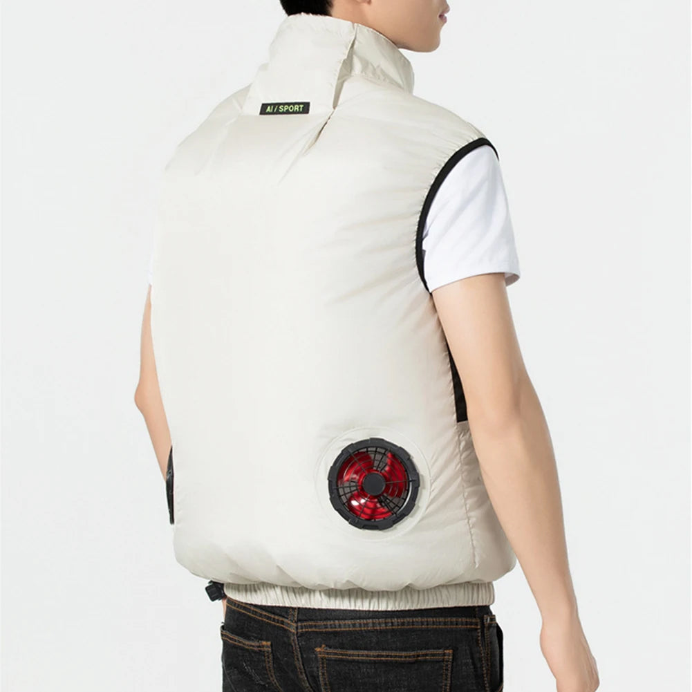 IcyZapek Multi-Speed Fan Powered Cooling Vest for Heat Relief
