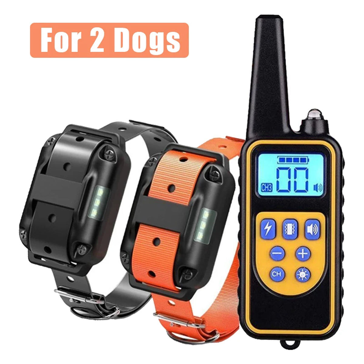 LoykaSoz Dog Training Collar with 880-Yard Remote & IP67 Waterproof Receiver