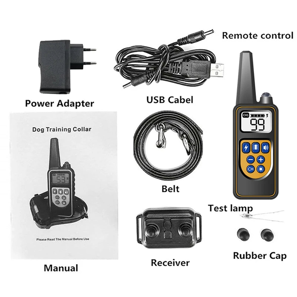 LoykaSoz Dog Training Collar with 880-Yard Remote & IP67 Waterproof Receiver