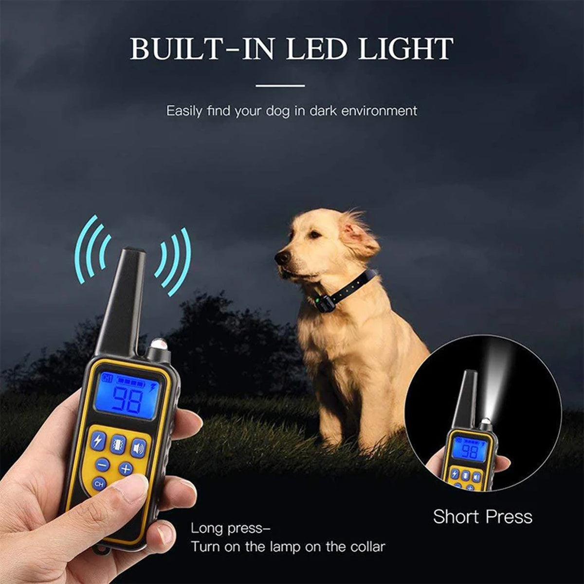 LoykaSoz Dog Training Collar with 880-Yard Remote & IP67 Waterproof Receiver