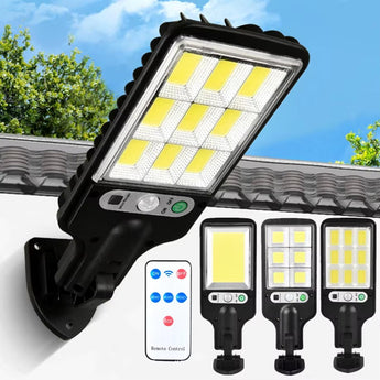 LumieFlux 1500LM Solar Powered Security Flood Light with Motion Sensor