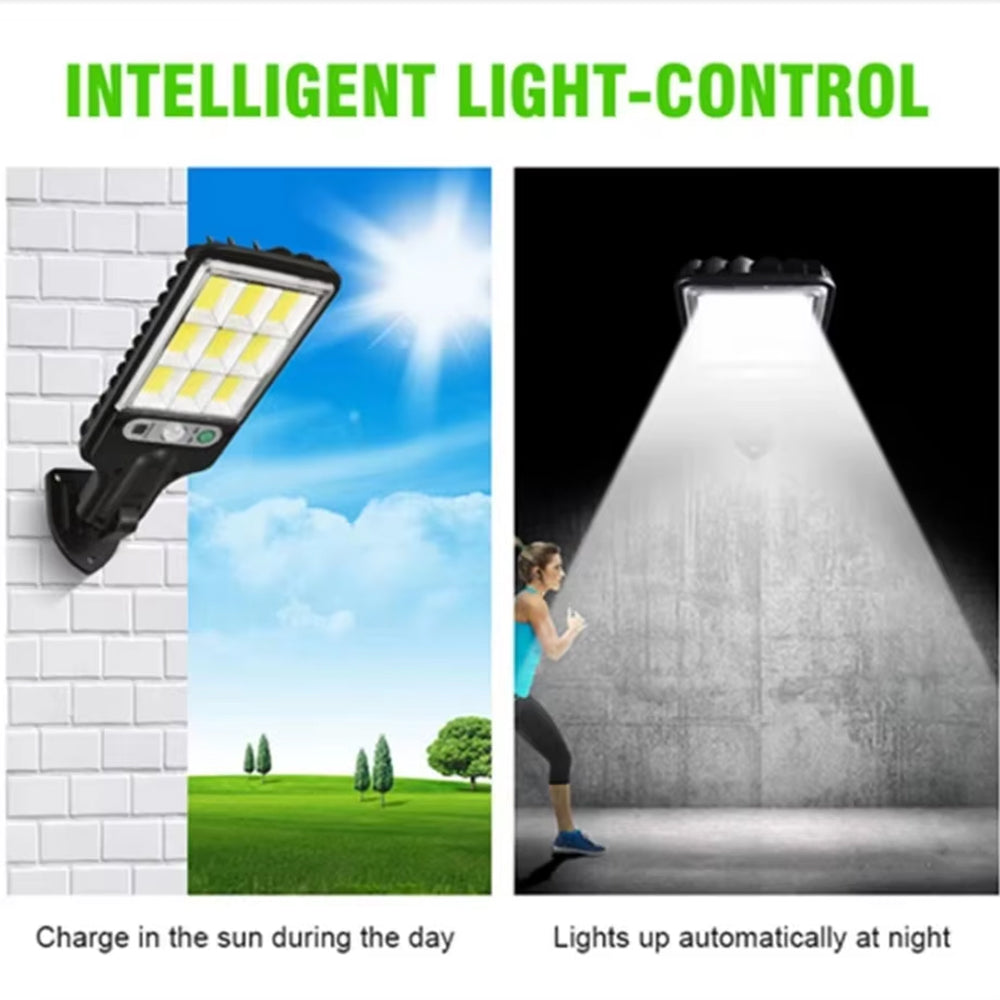 LumieFlux 1500LM Solar Powered Security Flood Light with Motion Sensor