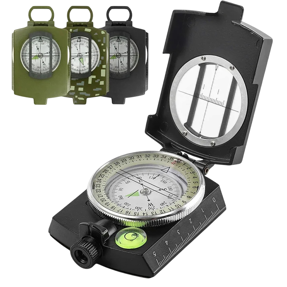 MagiNoxu Tactical Survival Compass with Optical Sighting & Luminous Dial