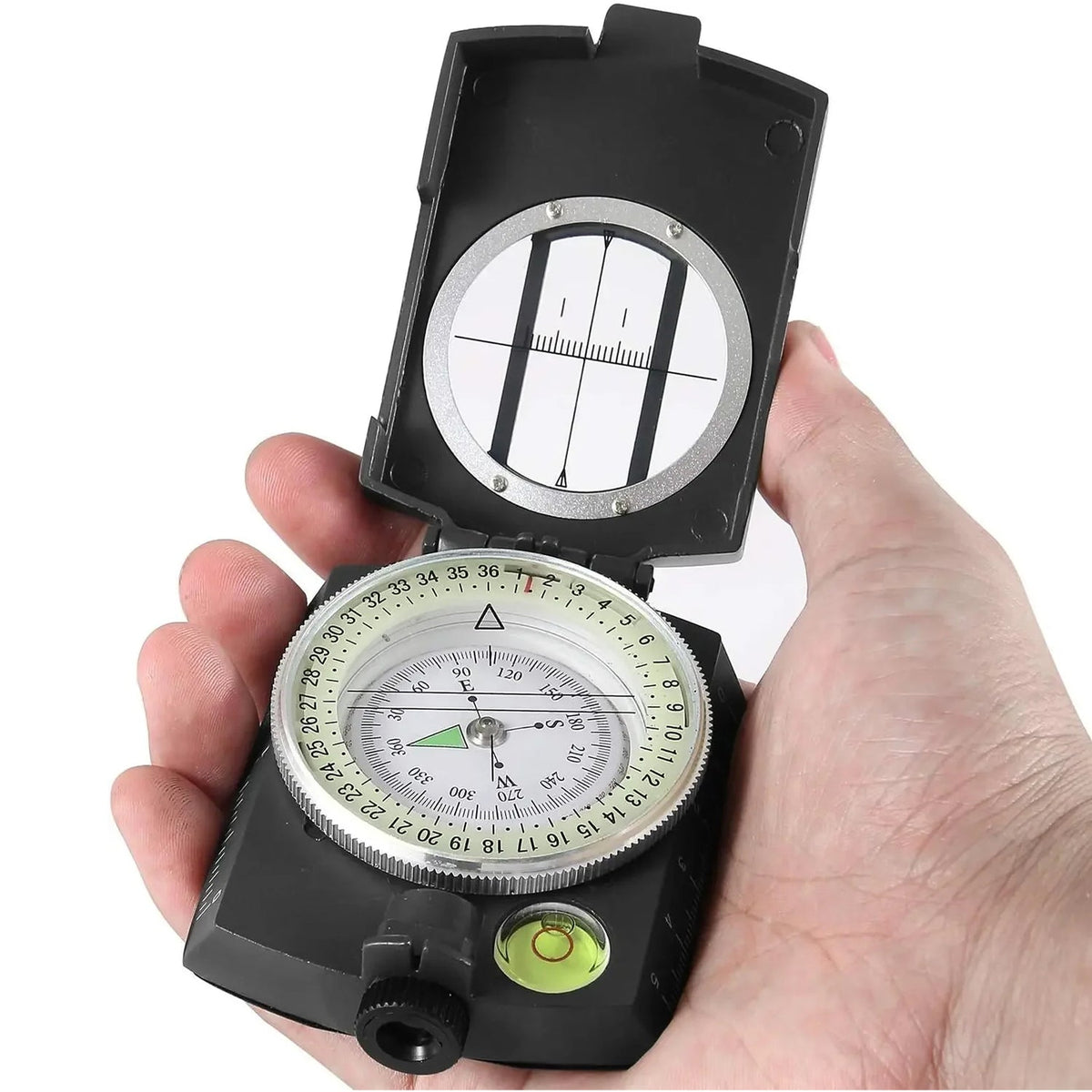 MagiNoxu Tactical Survival Compass with Optical Sighting & Luminous Dial