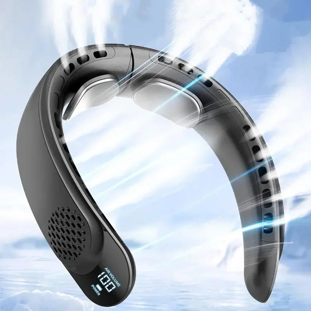 NeckyKool Bladeless Portable Neck Fan for Outdoor Sports and Work