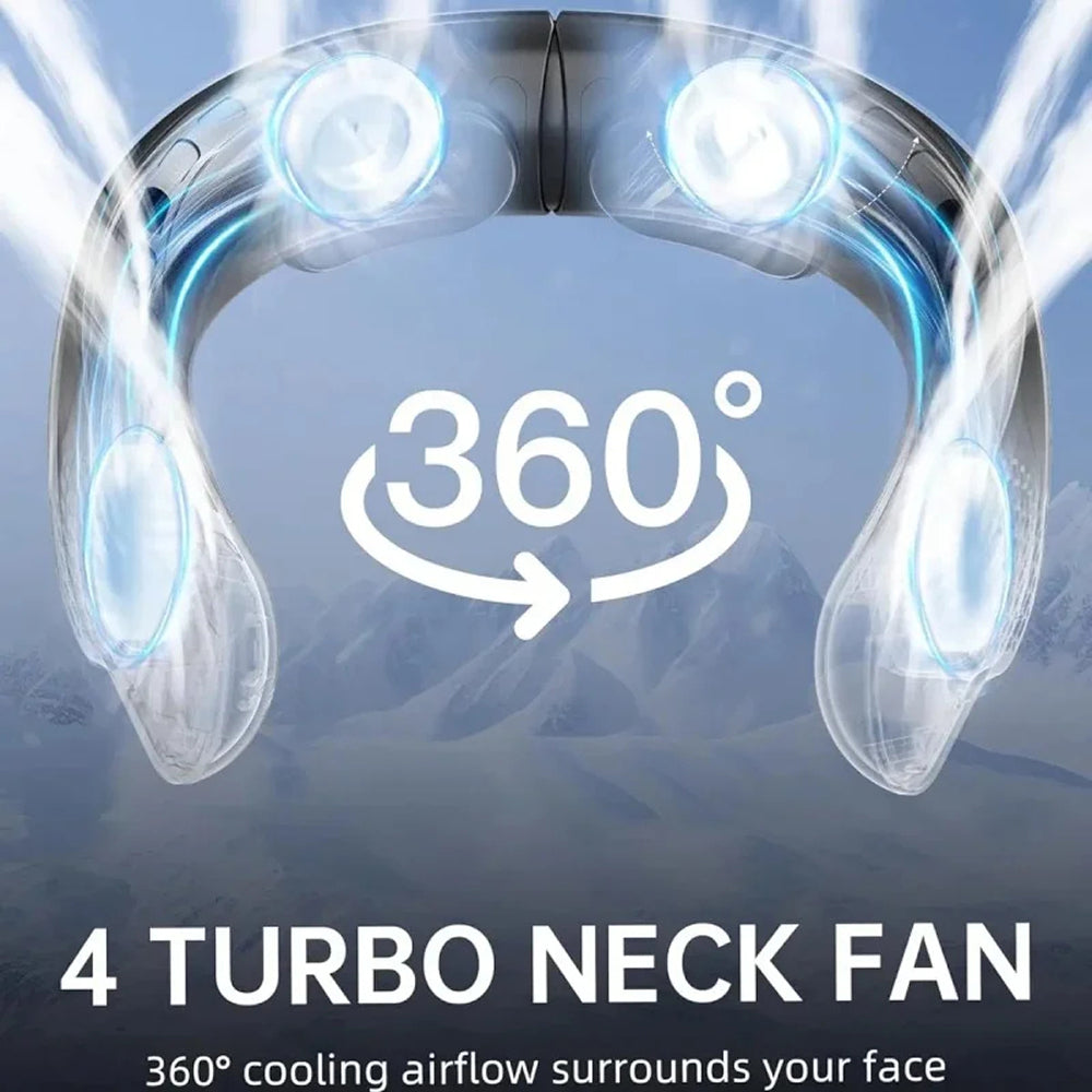 NeckyKool Bladeless Portable Neck Fan for Outdoor Sports and Work