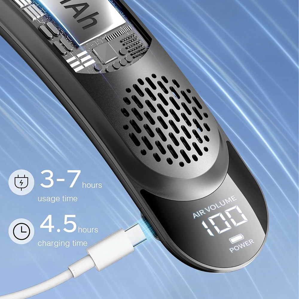 NeckyKool Bladeless Portable Neck Fan for Outdoor Sports and Work