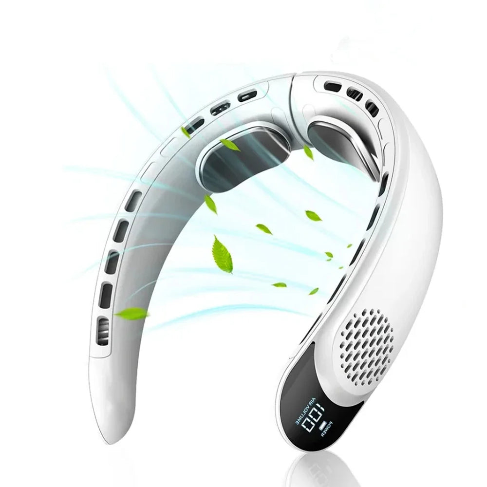 NeckyKool Bladeless Portable Neck Fan for Outdoor Sports and Work