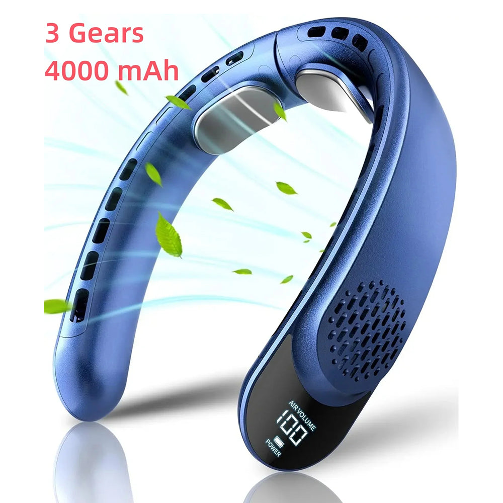 NeckyKool Bladeless Portable Neck Fan for Outdoor Sports and Work