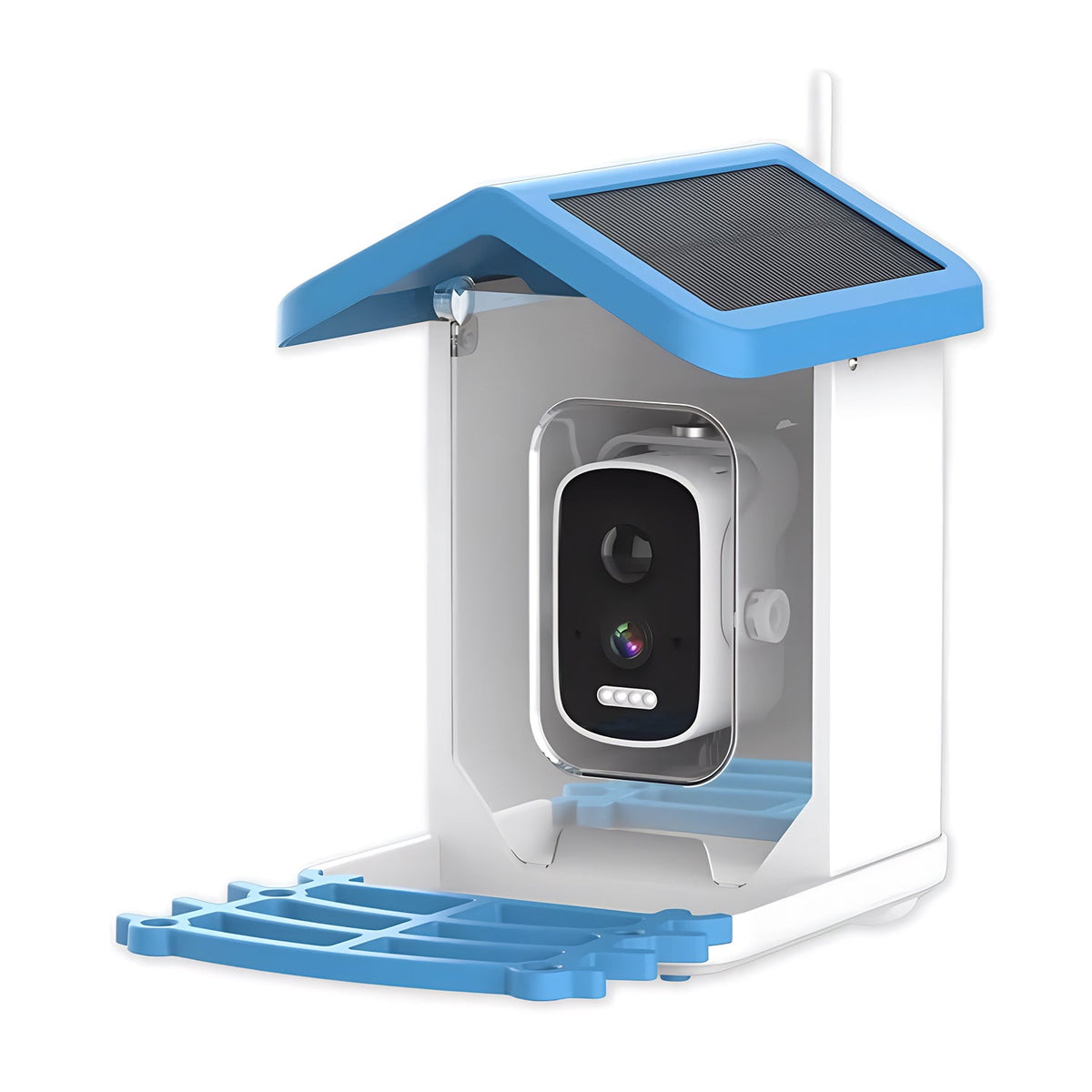 NestoLenzi AI Bird Feeder with 2K HD Camera & Solar Power
