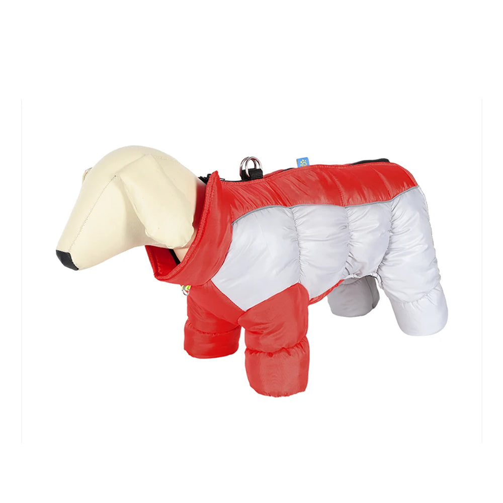 NordiPawi All-Weather 4-Leg Winter Dog Coat with Leash D-Rings