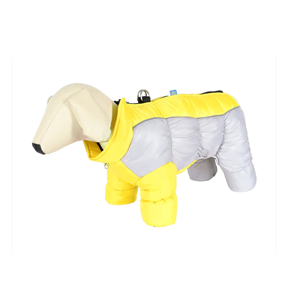 NordiPawi All-Weather 4-Leg Winter Dog Coat with Leash D-Rings