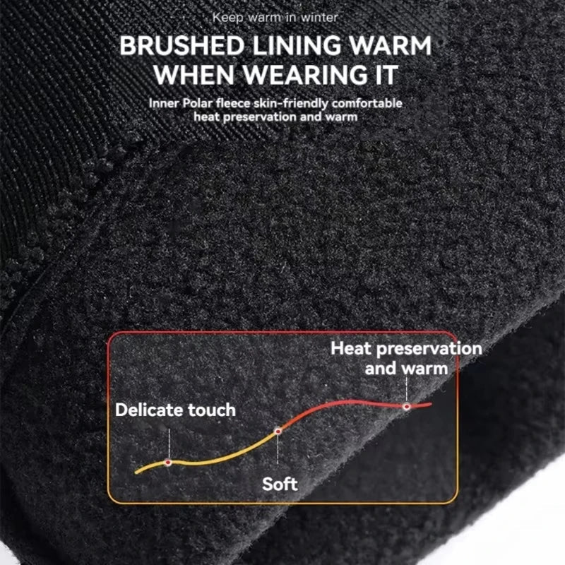 NorthiGrip Winter Cycling Gloves - Windproof Fleece Cycling & Outdoor Gloves