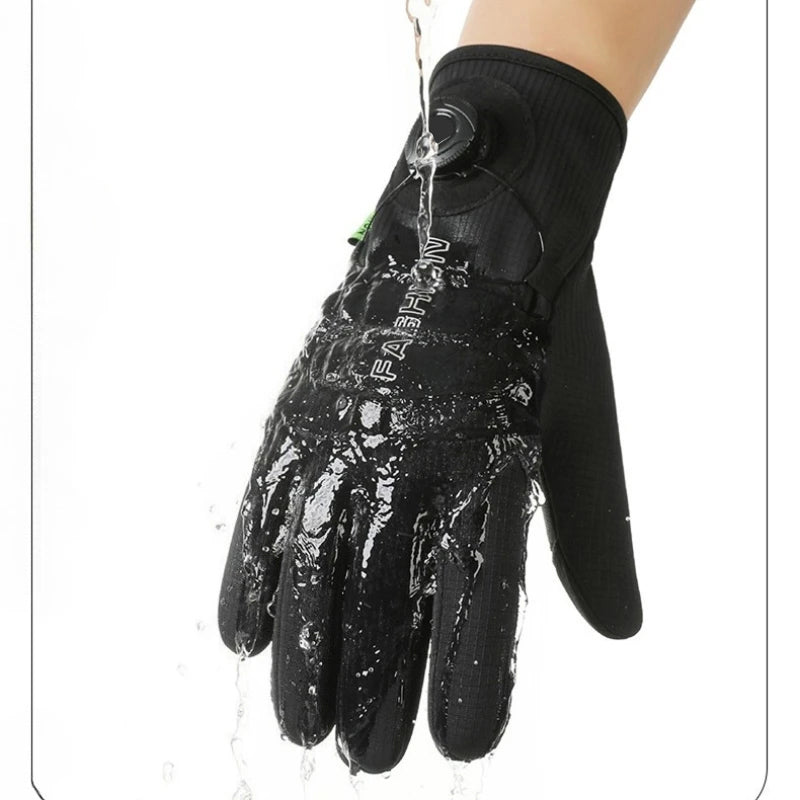 NorthiGrip Winter Cycling Gloves - Windproof Fleece Cycling & Outdoor Gloves