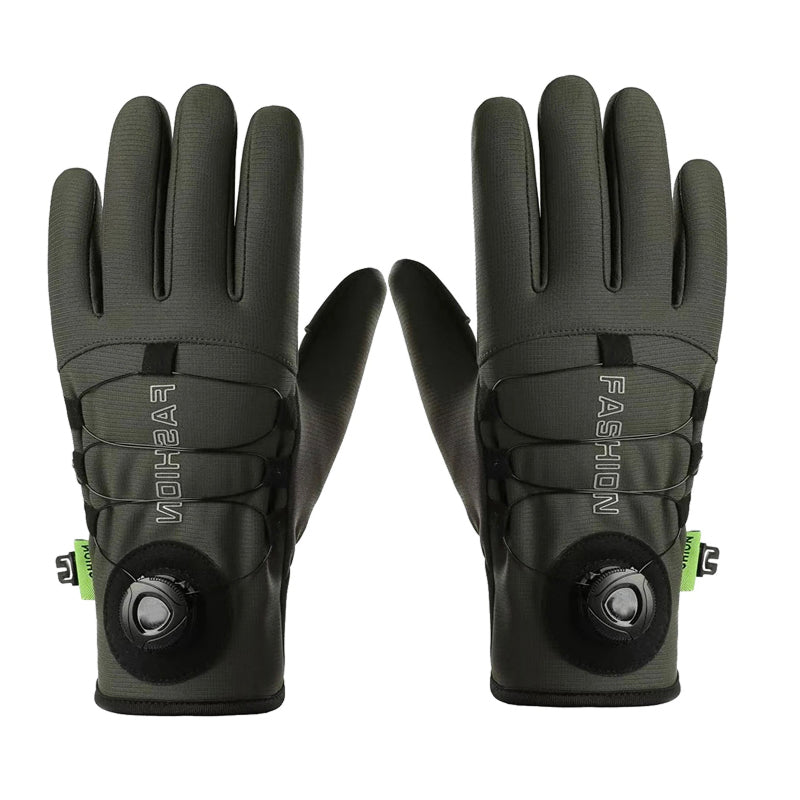 NorthiGrip Winter Cycling Gloves - Windproof Fleece Cycling & Outdoor Gloves
