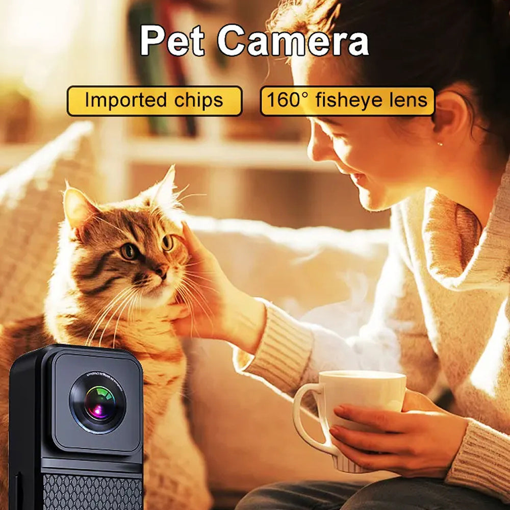 PawiPixel 1080P HD Pet Collar Camera with Stabilization