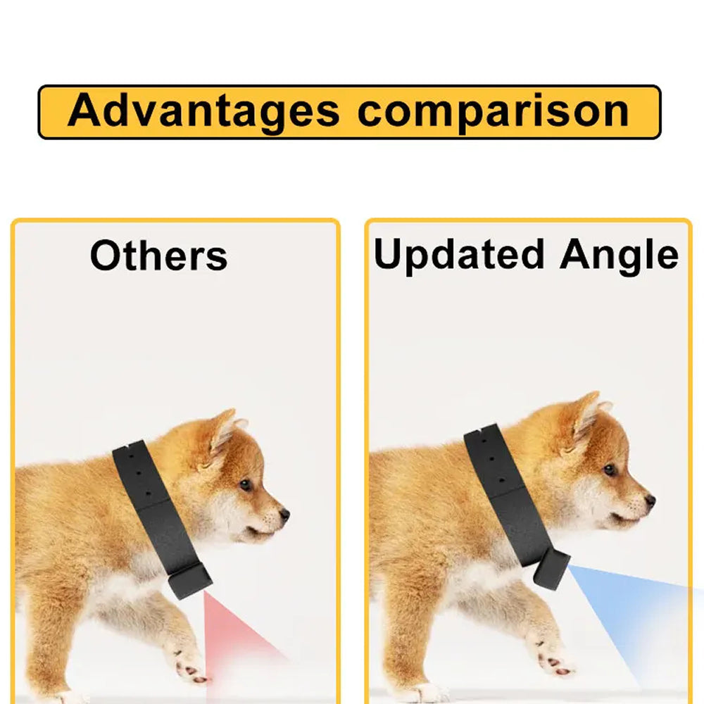 PawiPixel 1080P HD Pet Collar Camera with Stabilization