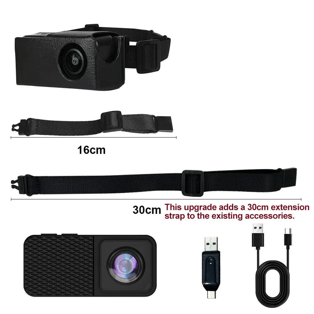 PawiPixel 1080P HD Pet Collar Camera with Stabilization