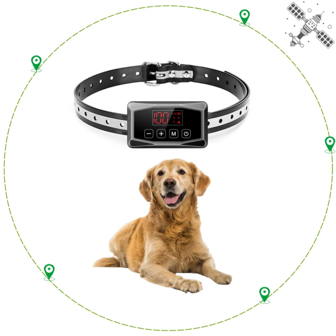 PupiPatro Portable Wireless GPS Dog Fence & Training Collar