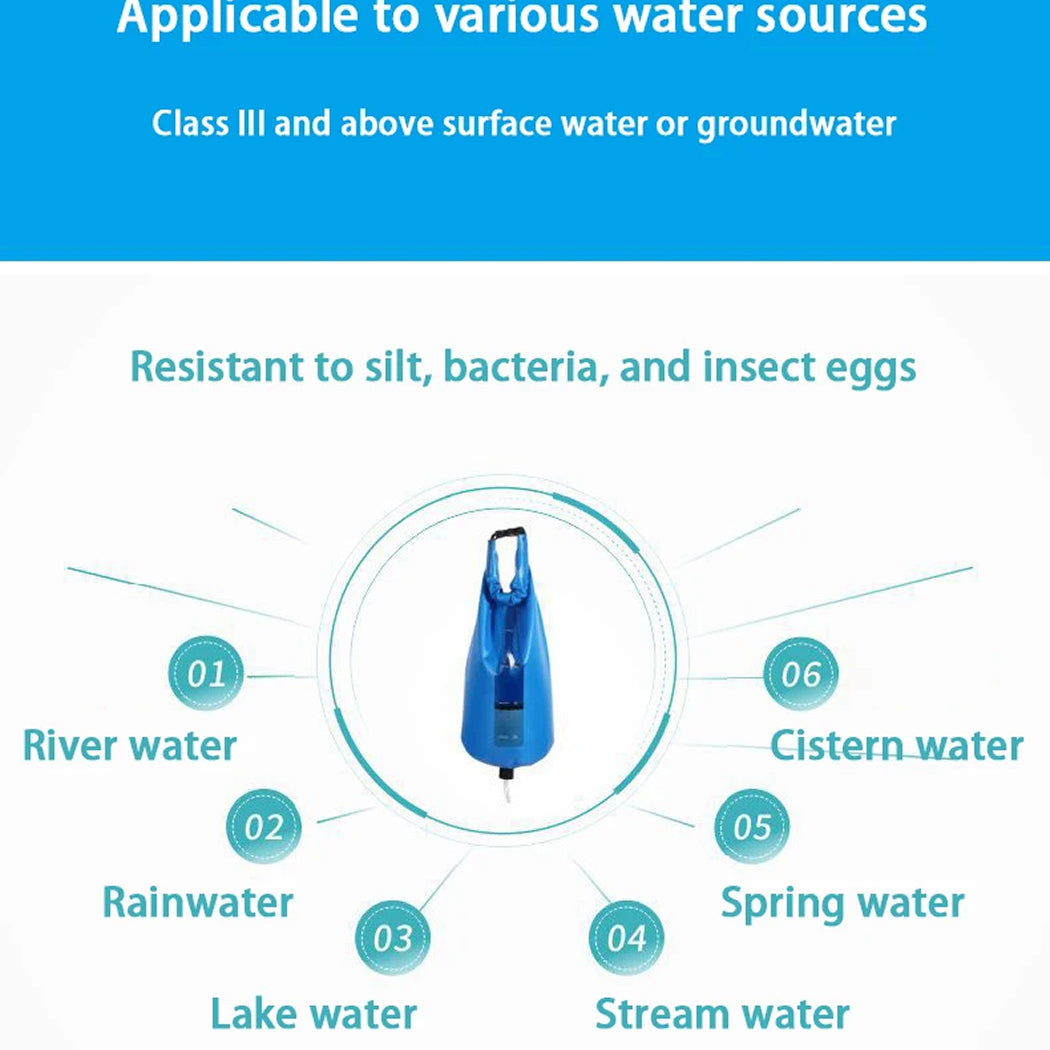 PureDropy 10L Gravity Water Filter for Camping & Emergencies