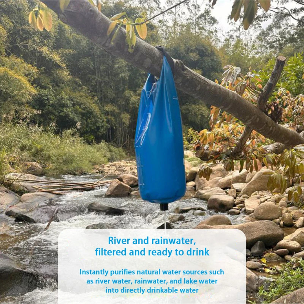 PureDropy 10L Gravity Water Filter for Camping & Emergencies