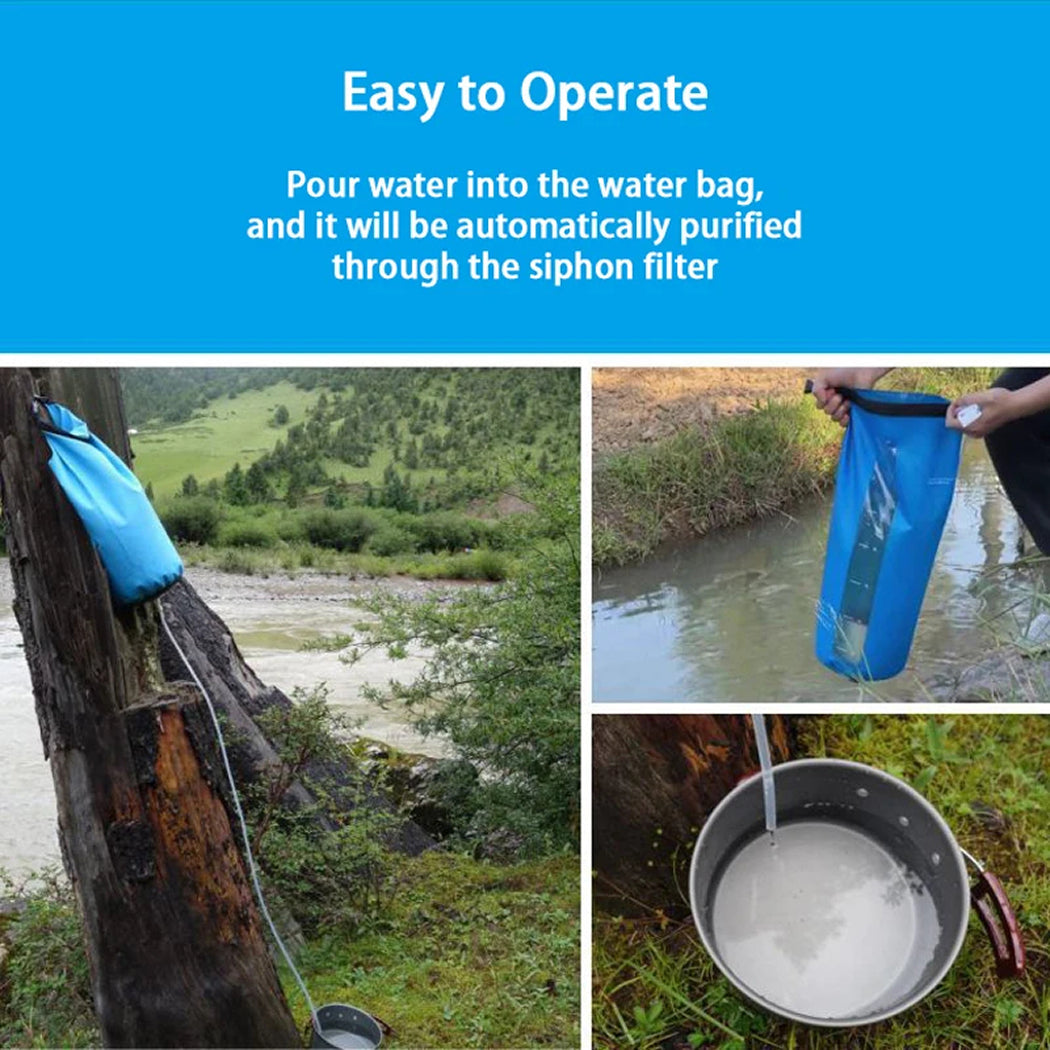 PureDropy 10L Gravity Water Filter for Camping & Emergencies