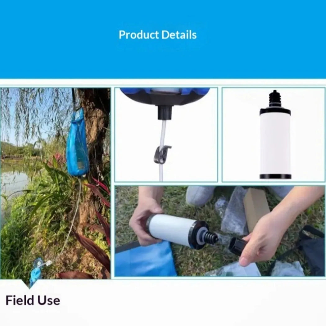 PureDropy 10L Gravity Water Filter for Camping & Emergencies