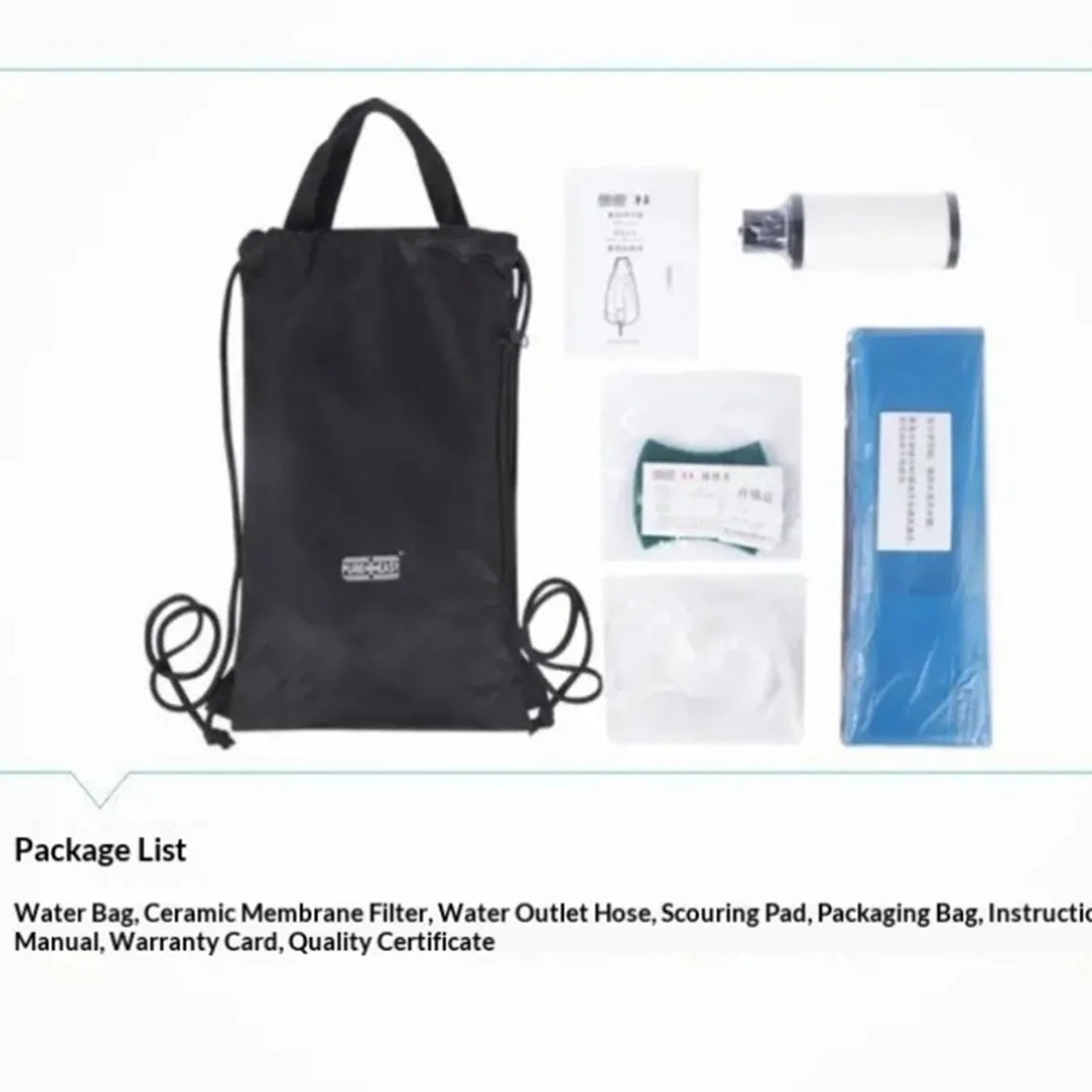 PureDropy 10L Gravity Water Filter for Camping & Emergencies