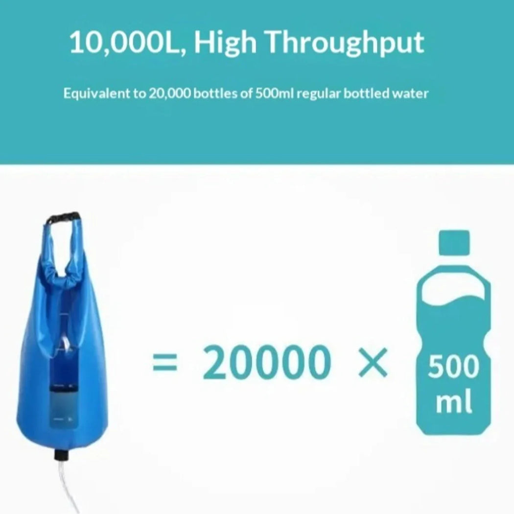 PureDropy 10L Gravity Water Filter for Camping & Emergencies