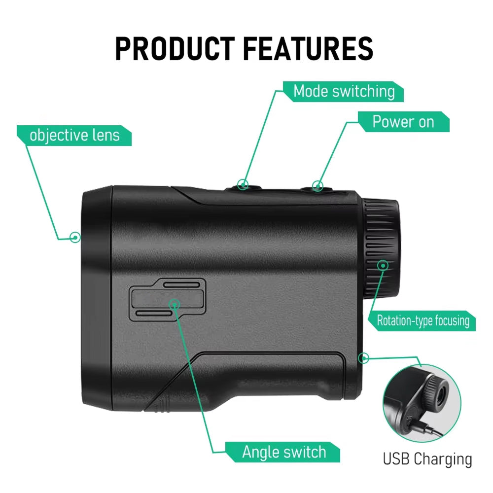 RangiMax Golf Rangefinder with Slope & Flagpole Lock