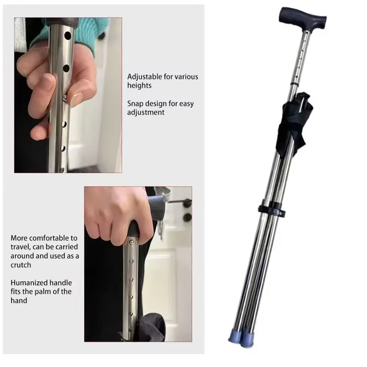 Restixi 2-in-1 Walking Stick and Portable Seat