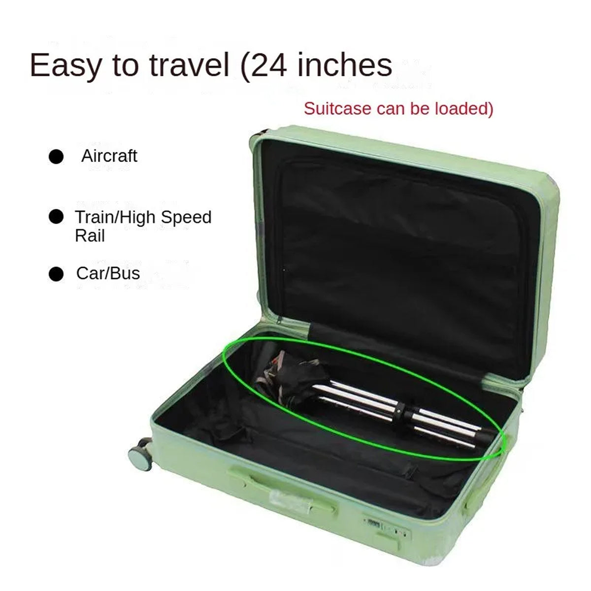 Restixi 2-in-1 Walking Stick and Portable Seat