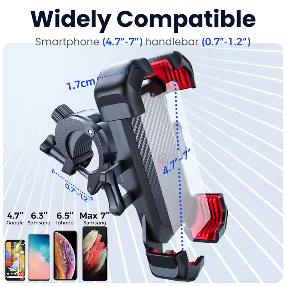 RidoFolix Universal Secure Bike & Motorcycle Phone Mount