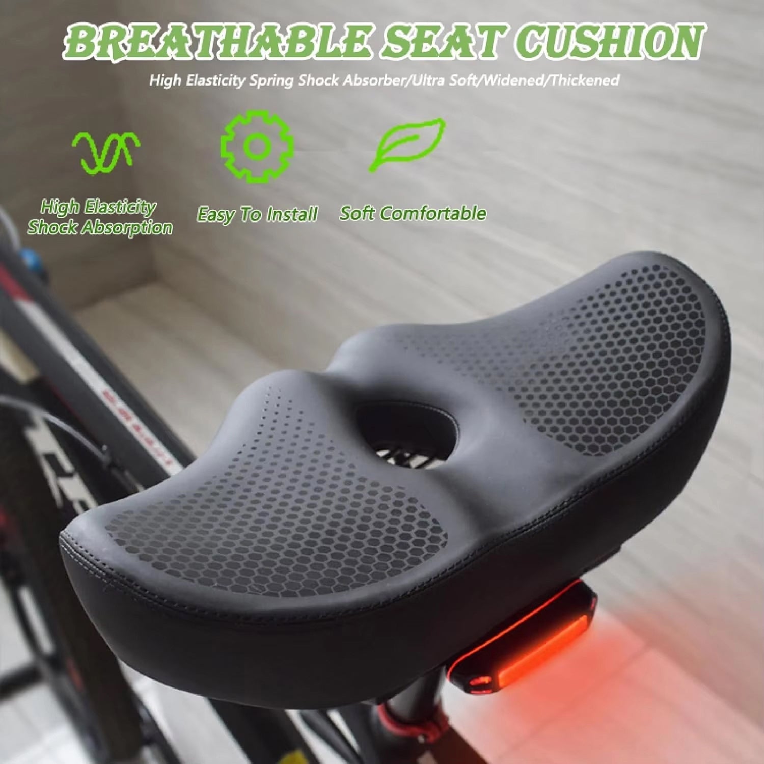 RigoCyclex Noseless Oversized Comfort Bike Seat