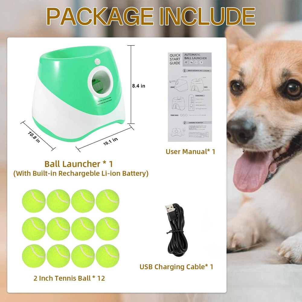 RodoWufi Automatic Dog Ball Launcher for Small and Medium Dogs