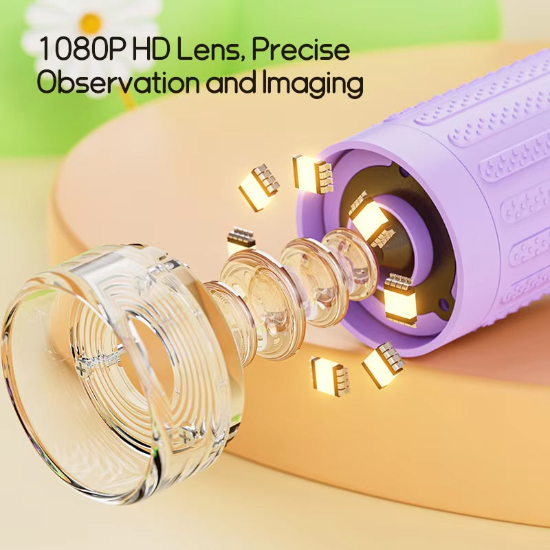 ScopiKids Portable Digital Microscope for Kids with 2" IPS Screen