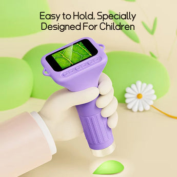 ScopiKids Portable Digital Microscope for Kids with 2" IPS Screen