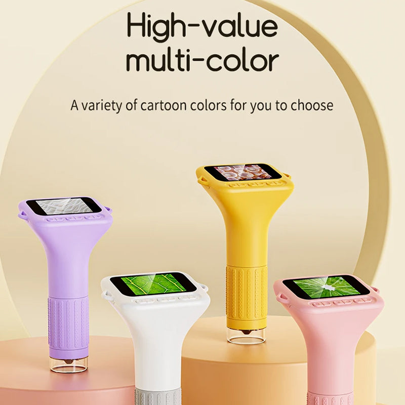 ScopiKids Portable Digital Microscope for Kids with 2" IPS Screen