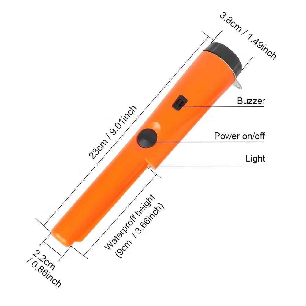Seekretary IP66 Waterproof Pinpointer Metal Detector for Gold & Relics