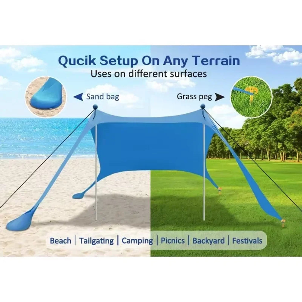 ShayDrifte UPF 50+ Lightweight Beach Sun Shade Tent