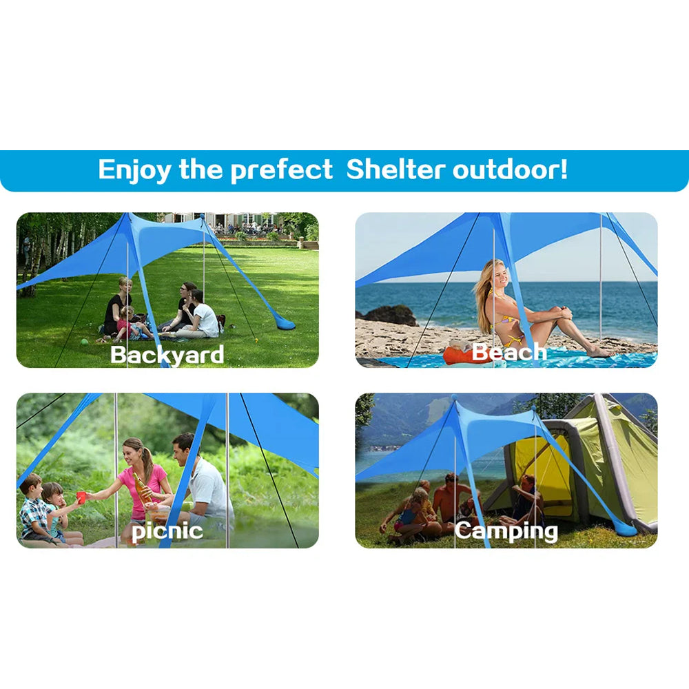 ShayDrifte UPF 50+ Lightweight Beach Sun Shade Tent