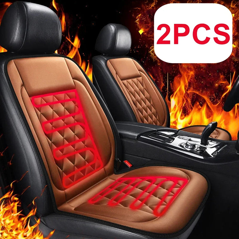 SnugRaxis 12V Heated Car Seat Set for Driver and Passenger