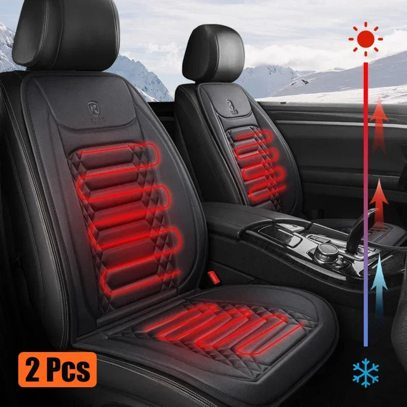 SnugRaxis 12V Heated Car Seat Set for Driver and Passenger