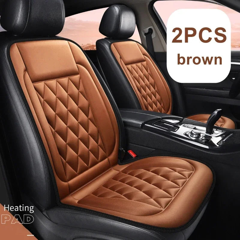 SnugRaxis 12V Heated Car Seat Set for Driver and Passenger
